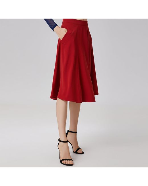 Smart and Joy Sleek Flared Skirt