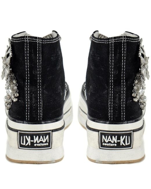 Keith Scarrott Shoes Black Coppola Hi-Top