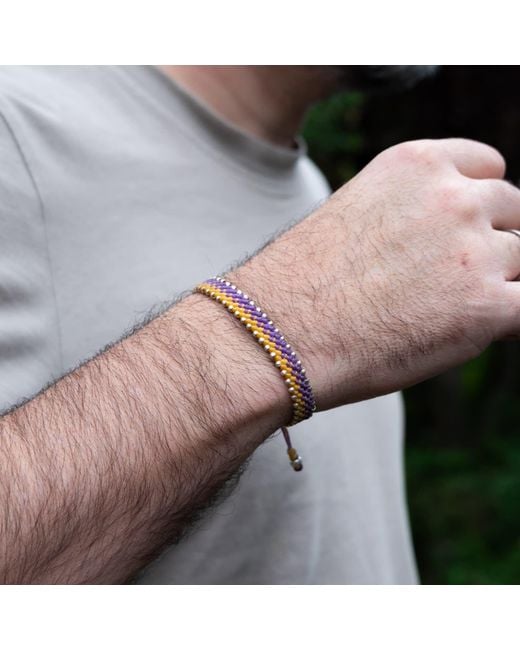 Harbour Uk Orange British Connection Rope Bracelet for men