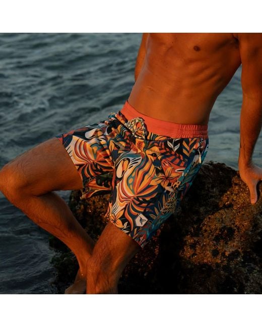 Live Kolibri Blue Board Shorts for men