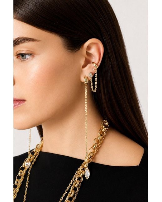 Alexie of Athens Metallic Lili Chain Cuff Earring