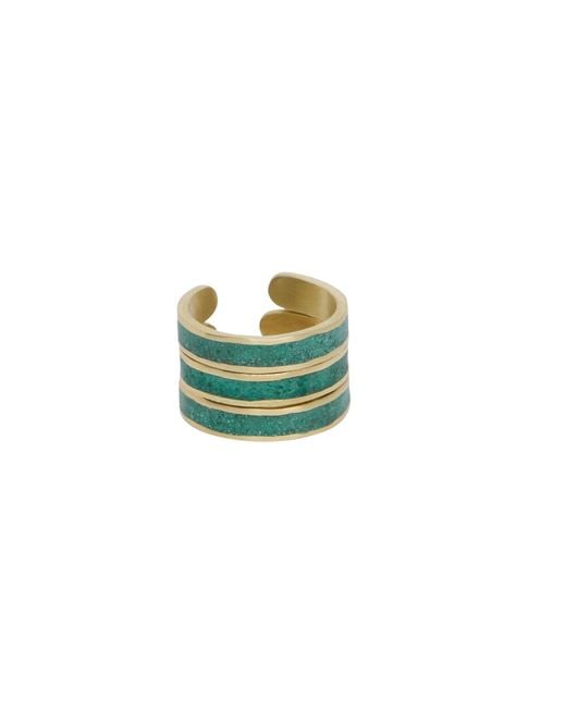 Zeworks Green Kaa Mala Ring