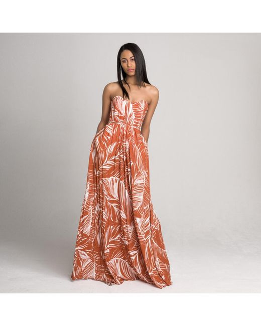 Imaatu Brown Blush Rust Dress
