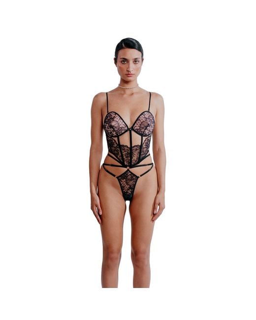 Perilla Lingerie Brown Madone Corset