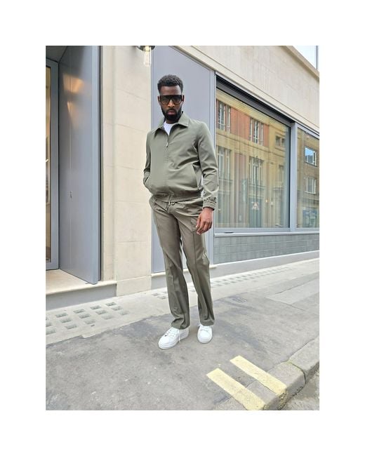 DAVID WEJ Green Marcelo Relaxed Jacket Set for men