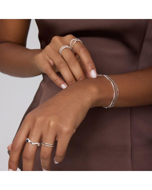 Vanhi Metallic Ayla Link Ring