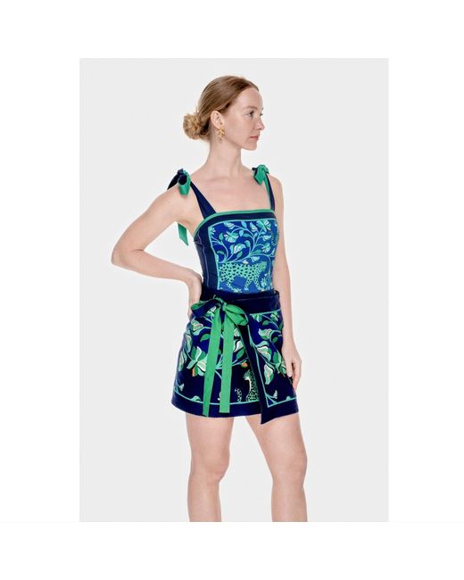 Jessie Zhao New York Green Swim Cover Up Skirt- Wonderland