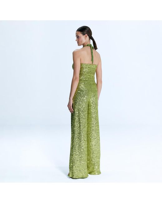 Nur Karaata Green Faena Top & Pant Set