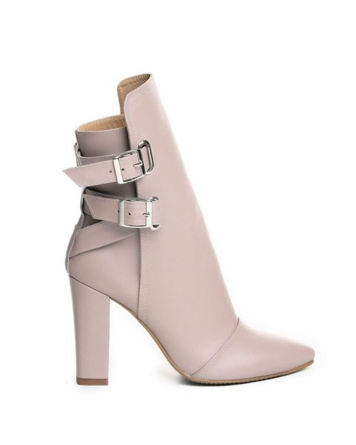 The 5Th Element Gray Neutrals Rock The City Lilac Leather High Boots