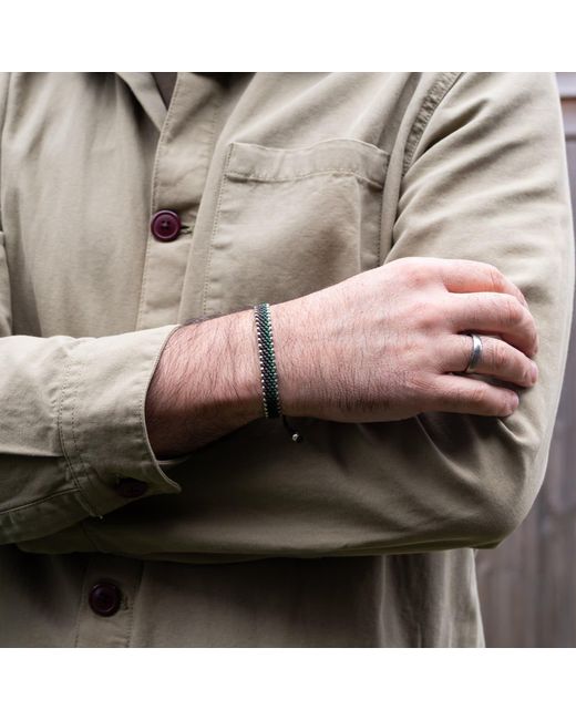 Harbour Uk Green British Connection Rope Bracelet for men