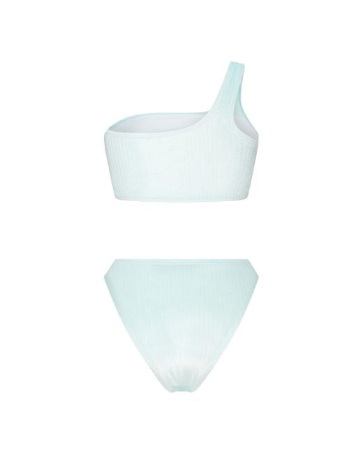 Maison Tangerine Blue Mykonos Velvet Swimsuit Mint Bikini
