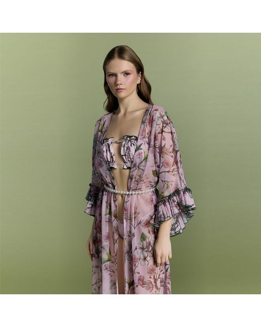 Nur Karaata Pink Mango Mojito Beach Dress