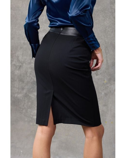 Madison / Savile Black The Edge Pencil Skirt
