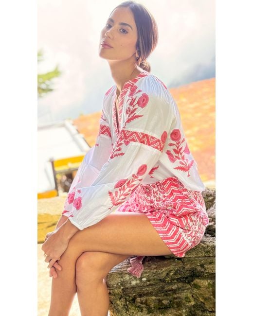 Bindu Pink Carlie Blouse