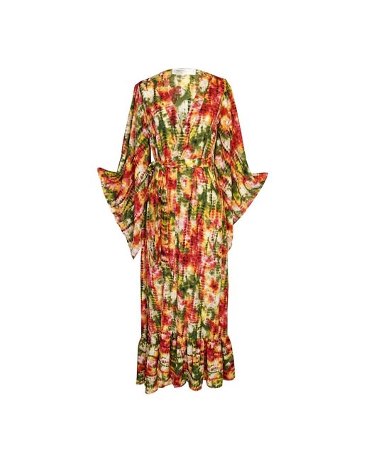 Jennafer Grace Metallic Janys Scarf Sleeve Kimono