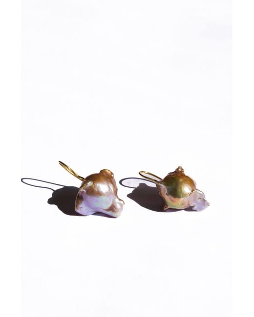 The Link Between Multicolor Rosalind Renaissance Baroque Pearl Statement Drop Earrings