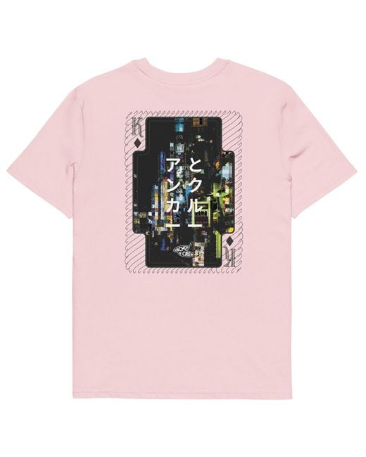 Anchor and Crew Pink Cotton Two Japan Gurafiku Organic Cotton T-Shirt