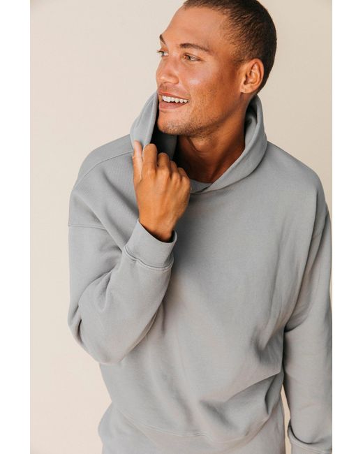 Ocio Leisurewear Gray Neutrals Oversized Hoodie for men
