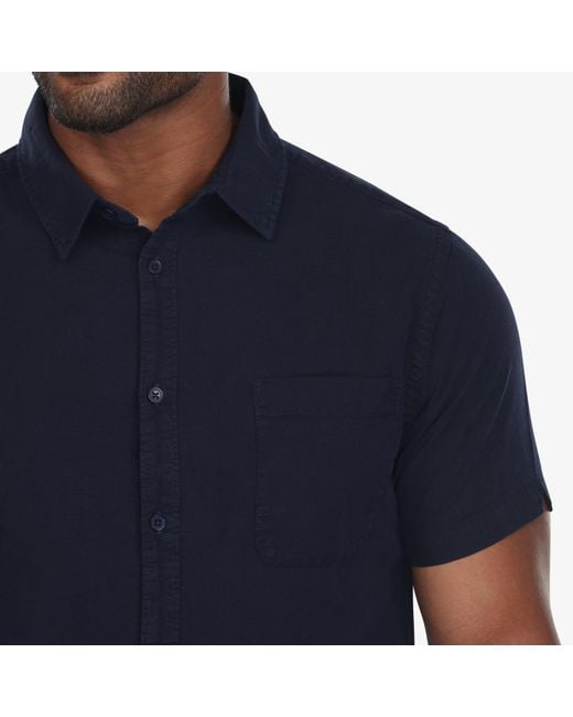 Vustra Blue Linen Shirt for men