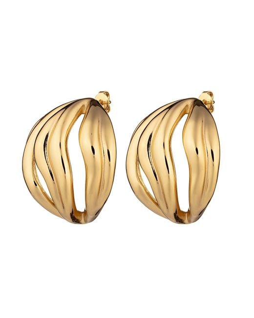 Crystals and Co Metallic Gild Earrings