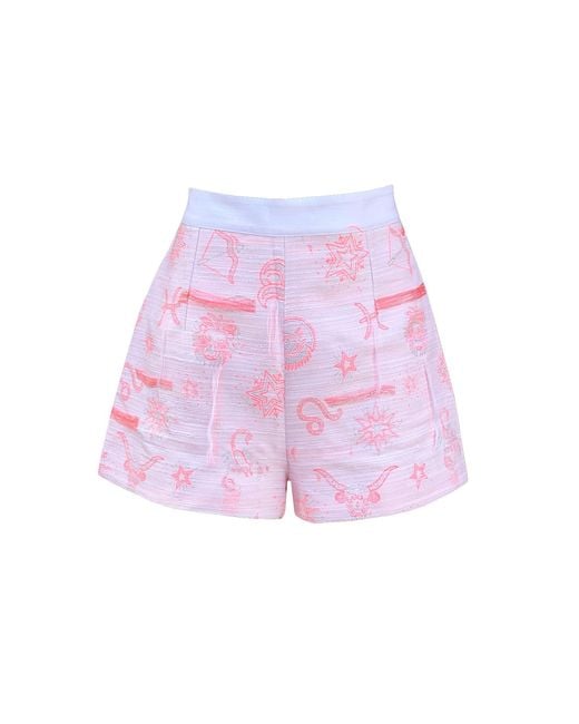 GeeGee Collection Purple Zodiac Shorts