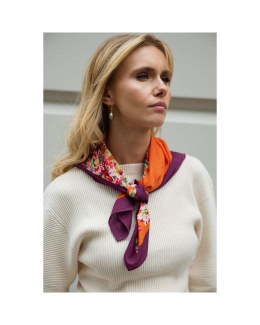 Saachi Orange Lenni Oversized Bandana