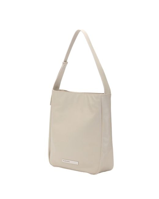 MARHEN.J White Roxy Vegan Leather Square Shoulder Bag
