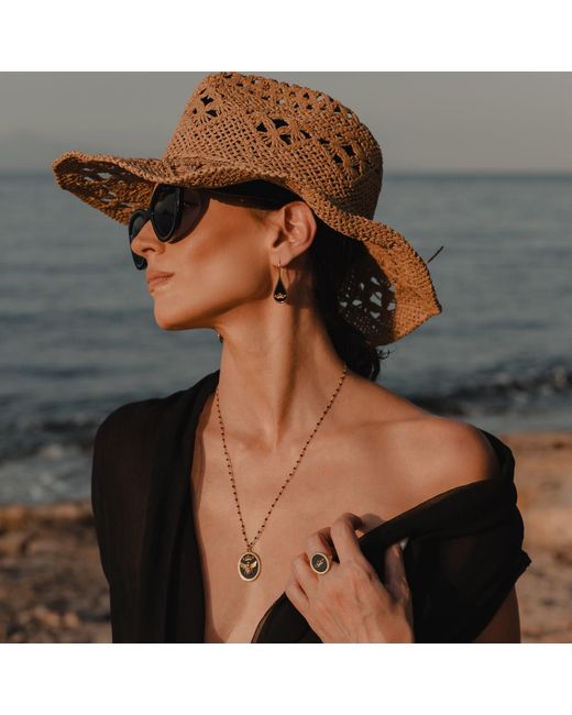 Myrto Katramadou Jewellery Metallic Queen Bee Crystal Necklace