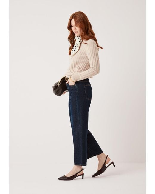 Loop Cashmere Natural Neutrals Cashmere Wide Rib Sweater