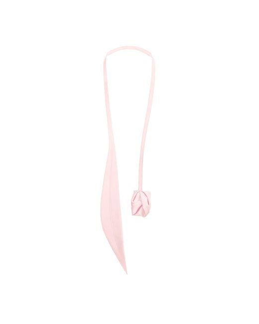 Julia Allert Pink Versatile Transformable Handmade Tie-Belt Light
