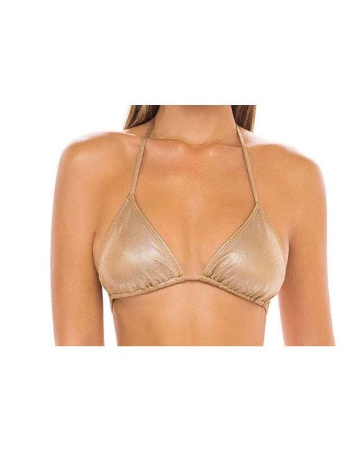 Enez Swim Natural Neutrals Nova Triangle Bikini Top