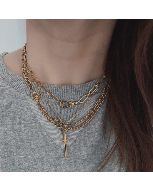IN CAUDA VENENUM Metallic Kali Necklace