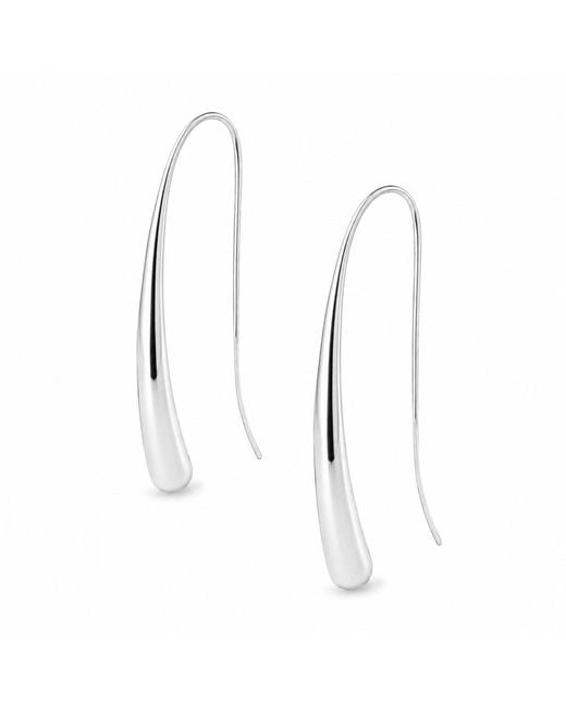 Hye Jane Jewelry White Serafina Threader Earrings
