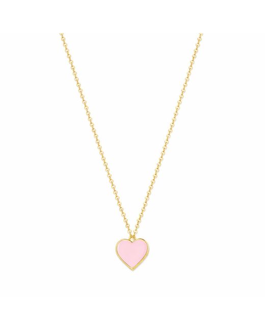 Rejected Hearts Club Metallic Single Hearted Girl Filled Necklace With Magnetic Clasp
