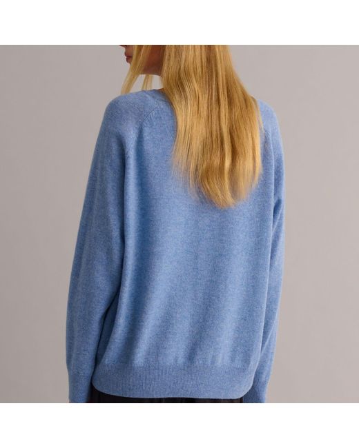 Mamu Dream Blue Chambray Cashmere Sweatshirt