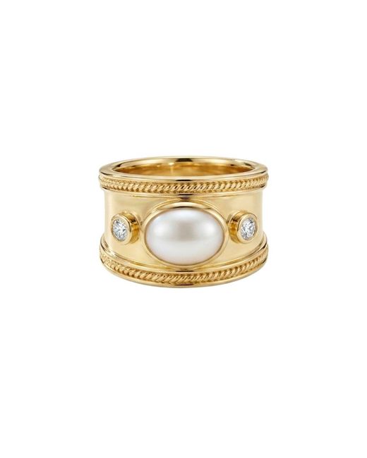 GEM BAZAAR Metallic The Siren Pearl Ring