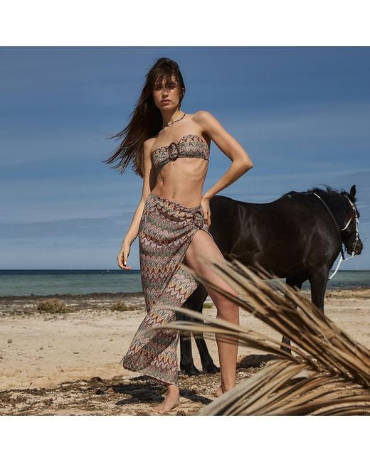 Aulala Paris Brown Neutrals Rose Blush Broderie Beach Sarong