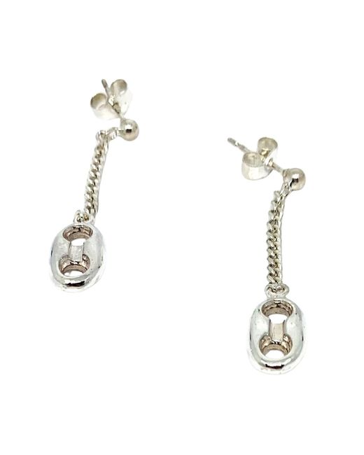 Tg-Jewellery by Tamara Gervasio Metallic Anchor Drop Earrings — Sterling