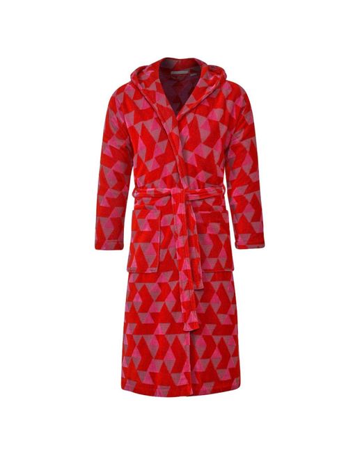 Bown of London Red Hooded Dressing Gown