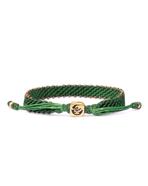 Harbour Uk Green Bronze Connection Wide Rope Bracelet for men