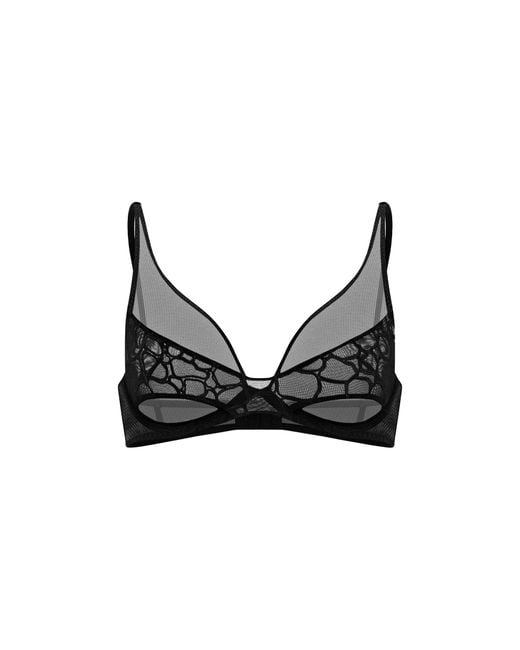 Zhilyova Black Alligator Bra