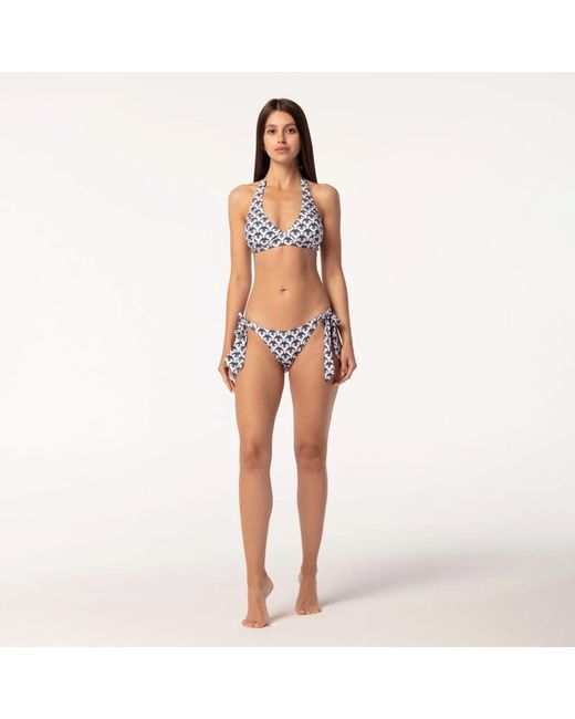 Aloha From Deer White Penguin Bikini Bows Bottom