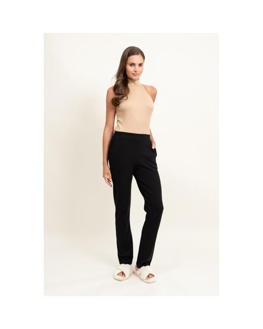 Oh!Zuza Brown Neutrals Camel Ribbed Halterneck Top