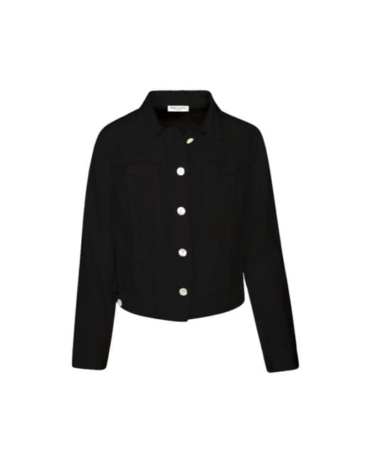 Haris Cotton Black Long Sleeved Linen Jacket