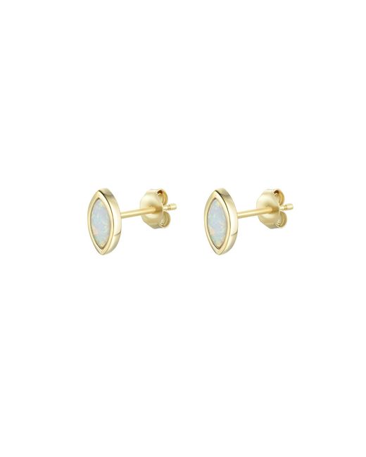 KAMARIA Blue Marquise Opal Stud Earrings