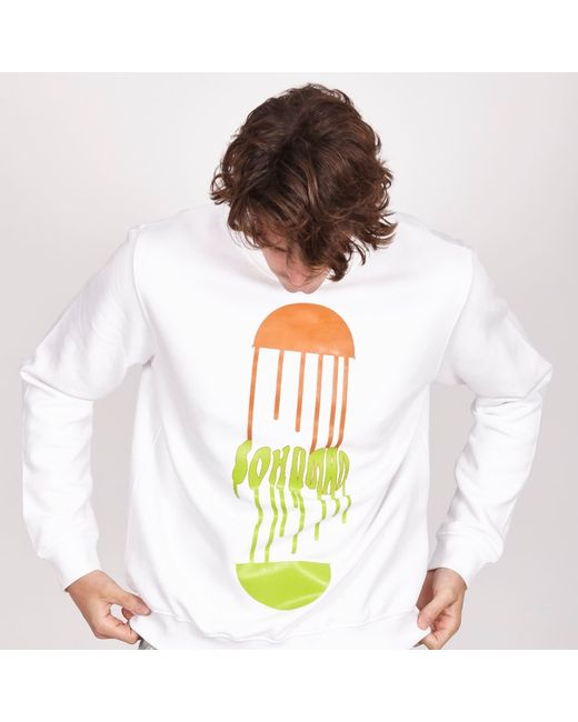SOHUMAN White Uvesa Organic Cotton Sweatshirt