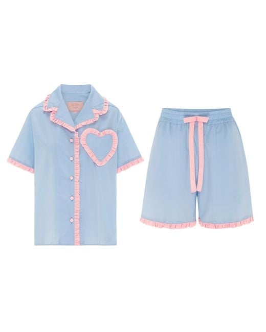 Love Letters X Blue Dolce Azzurro Short Pyjama Set