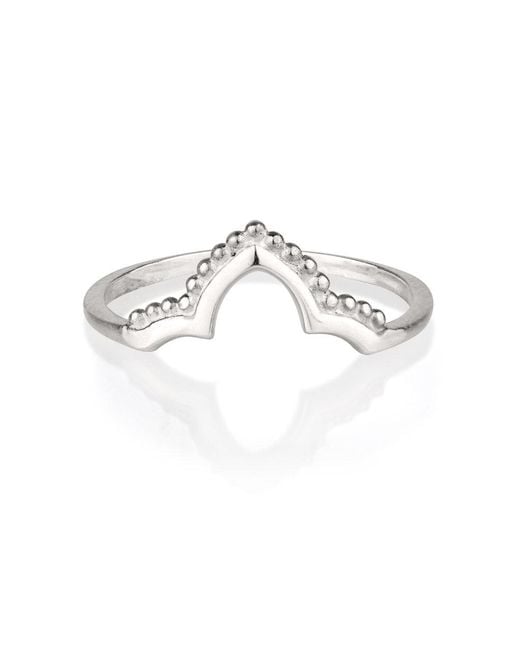 Charlotte's Web Jewellery Metallic Crown Stacking Ring