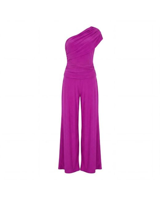 Atom Label Purple Rhodium Jumpsuit