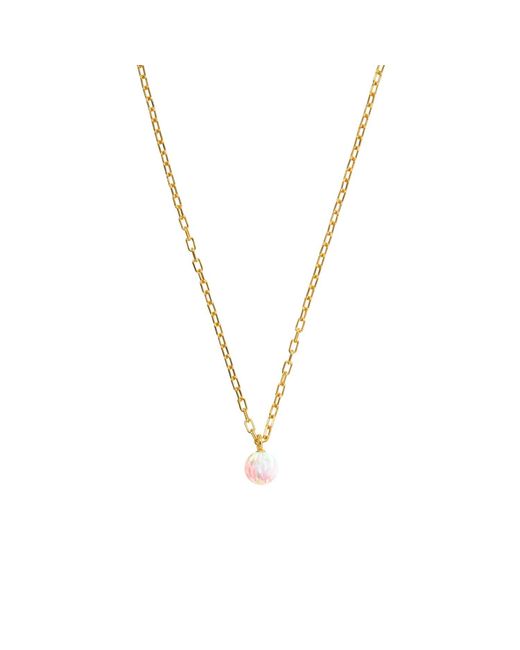 Ora Pearls Metallic Opia Sun Opal Chain Pendant